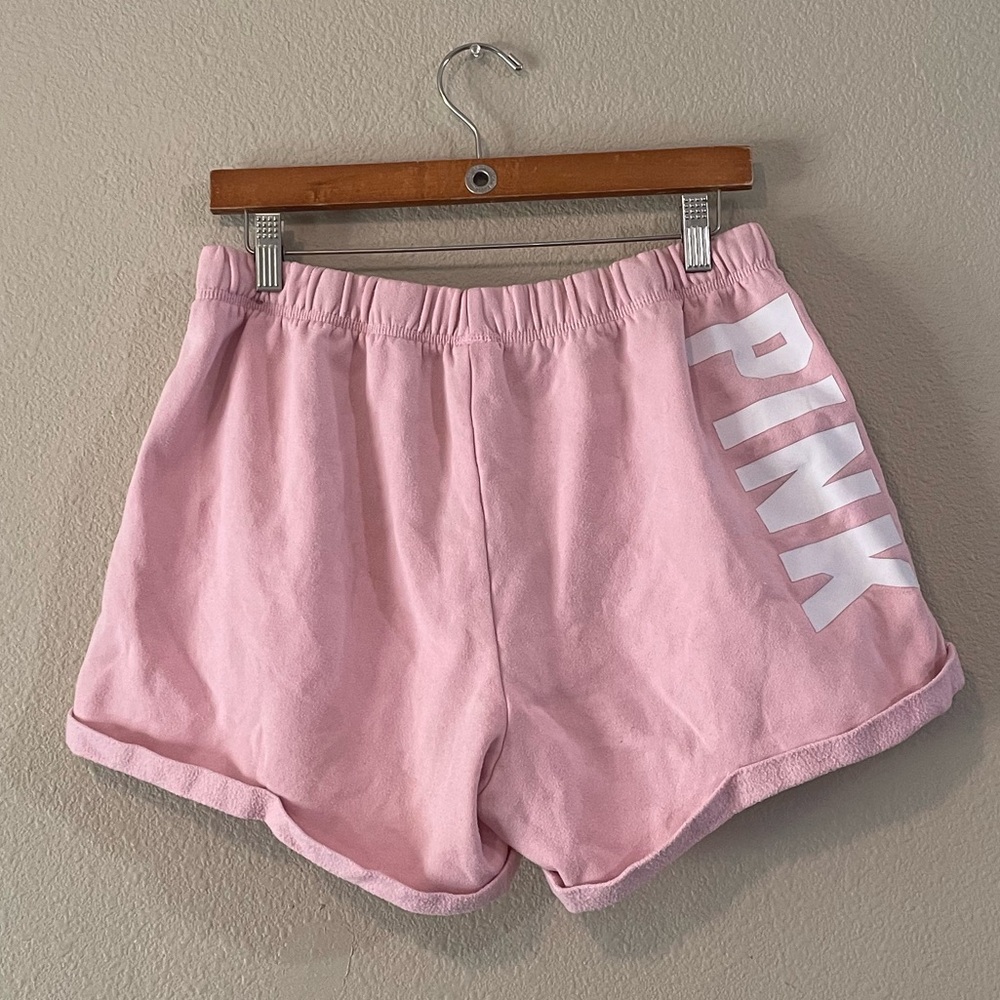 PINK Victoria's Secret Light Pink Drawstring Lounge Shorts